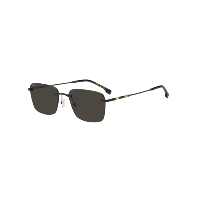 Óculos de Sol Hugo BOSS 1925/F/S 003 57IR S Titânio Preto Fosco com lentes na cor Cinza 1