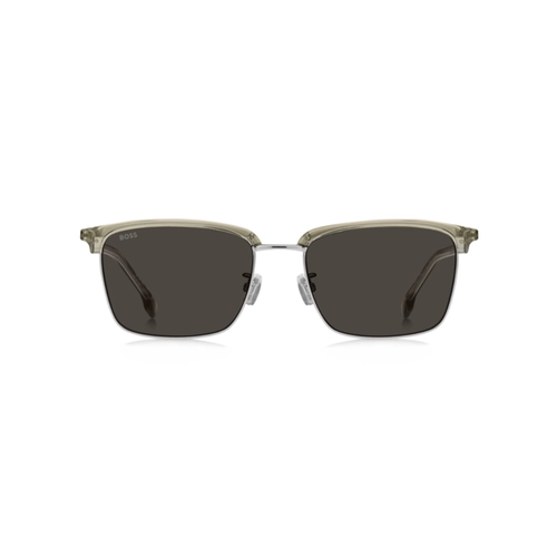 Óculos de Sol Hugo BOSS 1929/F/S L24 56IR S Poliamida Bege com lentes na cor Cinza