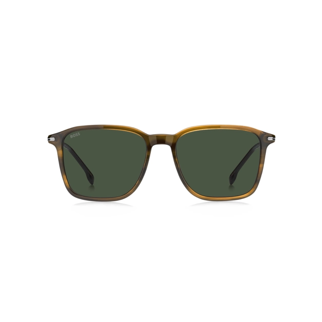 Óculos de Sol Hugo BOSS 1886/S 6C5 55QT S Acetato Marrom Mesclado com lentes na cor Verde 2