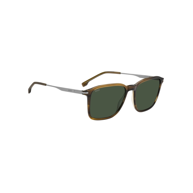 Óculos de Sol Hugo BOSS 1886/S 6C5 55QT S Acetato Marrom Mesclado com lentes na cor Verde 3