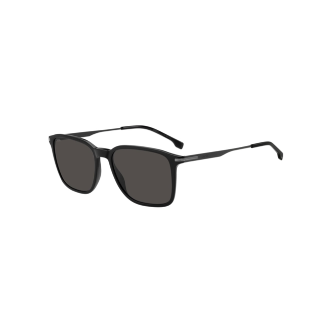 Óculos de Sol Hugo BOSS 1886/S 807 55IR S Acetato Preto com lentes na cor Cinza 1