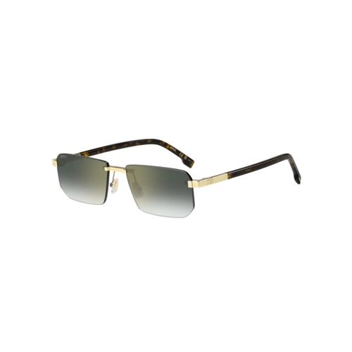 Óculos de Sol Hugo BOSS 1918/S J5G 57D6 S Metal Dourado com lentes na cor Verde Espelhado