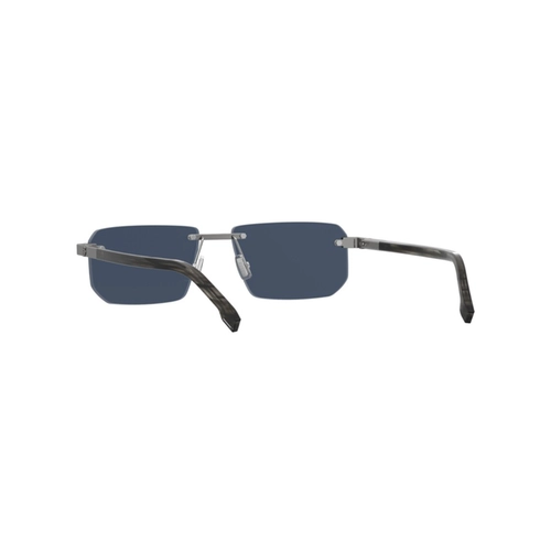 Óculos de Sol Hugo BOSS 1918/S 6LB 57MT S Metal Cinza com lentes na cor Verde Espelhado