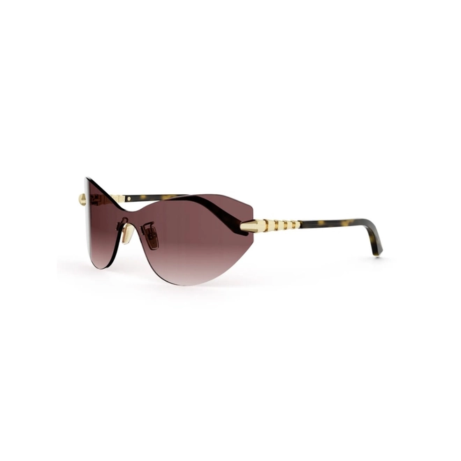 Óculos de Sol Bvlgari BV40080U_0030Z Metal Dourado com lentes na cor Rosa Degradê 1