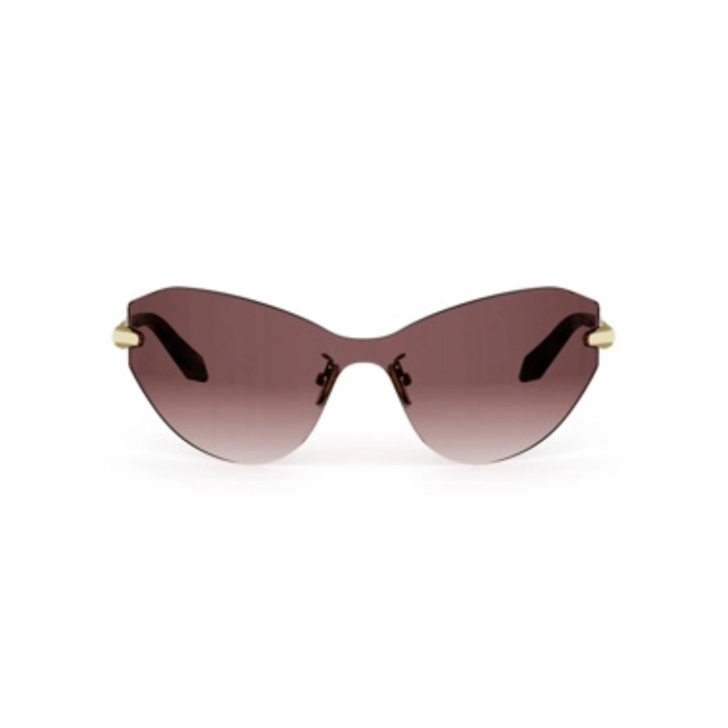 Óculos de Sol Bvlgari BV40080U_0030Z Metal Dourado com lentes na cor Rosa Degradê 2