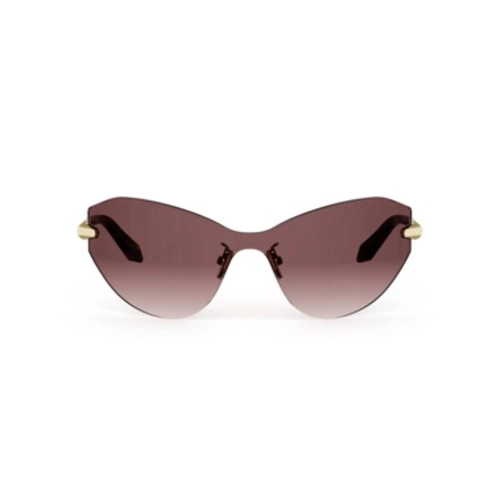Óculos de Sol Bvlgari BV40080U_0030Z Metal Dourado com lentes na cor Rosa Degradê