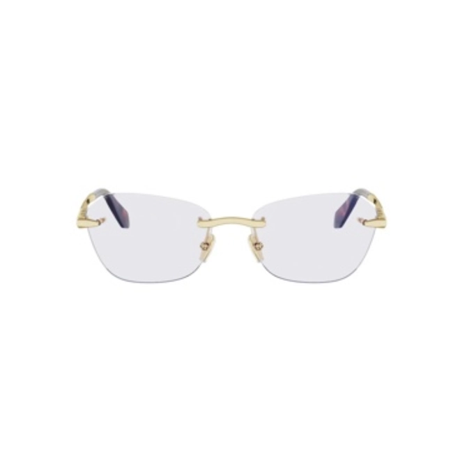 Óculos de Grau Bvlgari BV50070U_56030 Metal Dourado 2