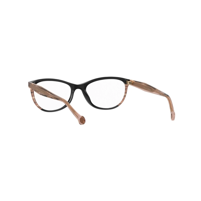 Óculos de Grau Carolina Herrera HER 0393 3H2 5417 R Acetato Preto e Rosa 5