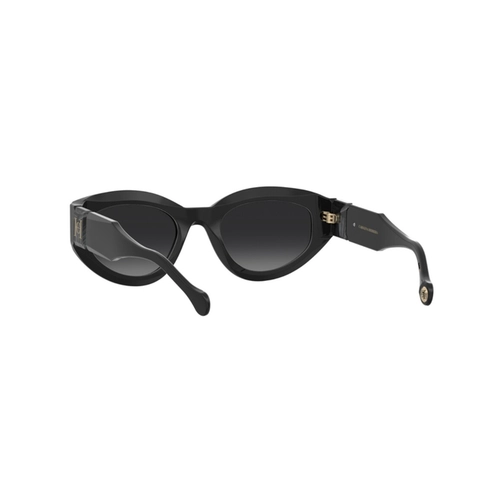 Óculos de Sol Carolina Herrera HER 0370/S 807 529O S Acetato Preto com lentes na cor Cinza Degradê