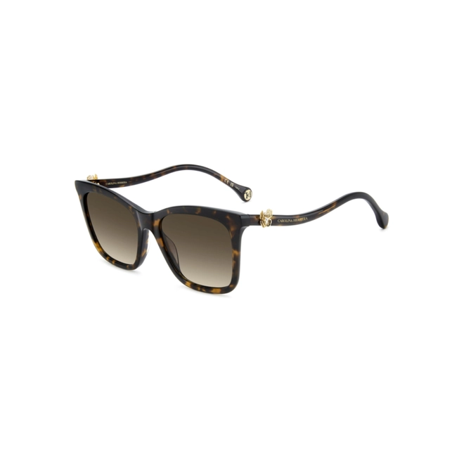 Óculos de Sol Carolina Herrera HER 0394/G/S 086 54HA S Acetato Marrom Mesclado com lentes na cor Marrom Degradê 1