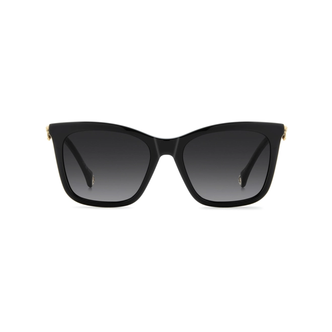 Óculos de Sol Carolina Herrera HER 0394/G/S 807 549O S Acetato Preto com lentes na cor Cinza Degradê 2