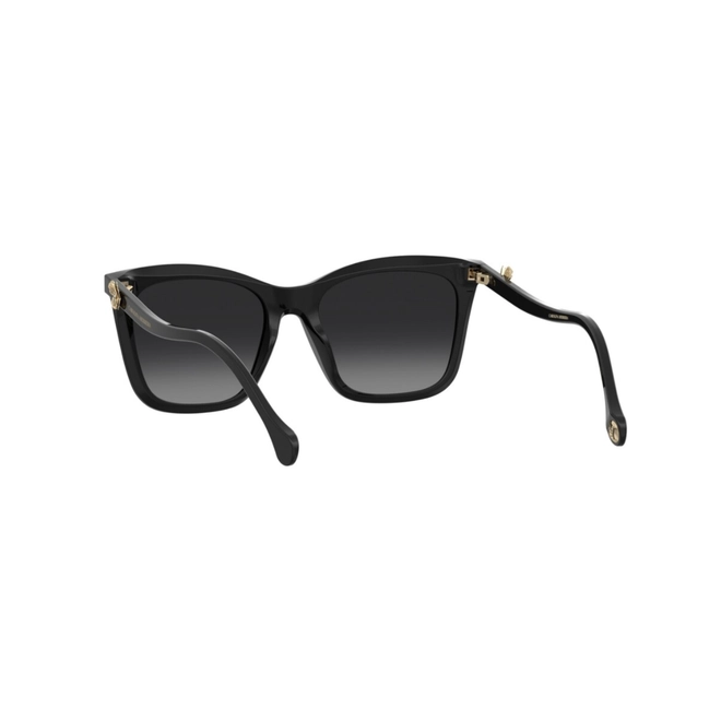 Óculos de Sol Carolina Herrera HER 0394/G/S 807 549O S Acetato Preto com lentes na cor Cinza Degradê 5