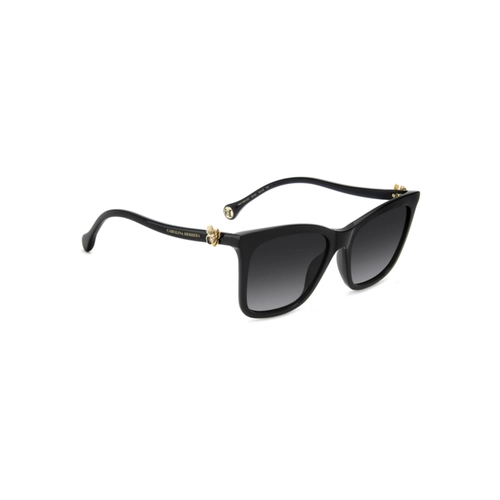 Óculos de Sol Carolina Herrera HER 0394/G/S 807 549O S Acetato Preto com lentes na cor Cinza Degradê