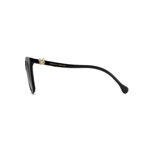 Óculos de Sol Carolina Herrera HER 0394/G/S 807 549O S Acetato Preto com lentes na cor Cinza Degradê