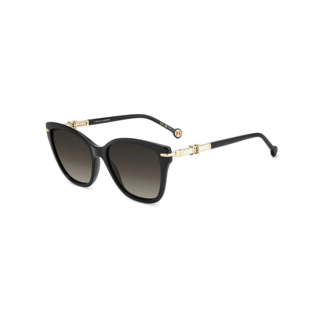 Óculos de Sol Carolina Herrera HER 0379/S 807 55HA S Acetato Preto com lentes na cor Marrom Degradê 1