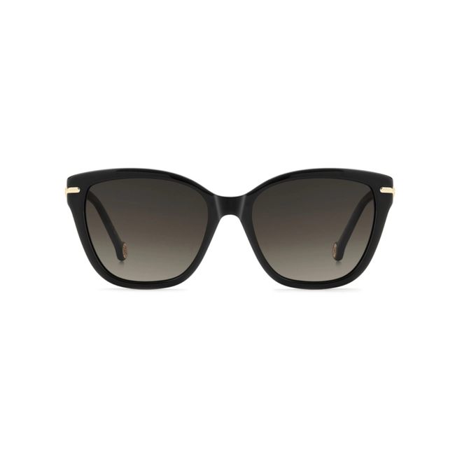 Óculos de Sol Carolina Herrera HER 0379/S 807 55HA S Acetato Preto com lentes na cor Marrom Degradê 2