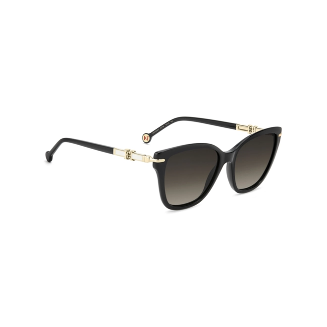 Óculos de Sol Carolina Herrera HER 0379/S 807 55HA S Acetato Preto com lentes na cor Marrom Degradê 3