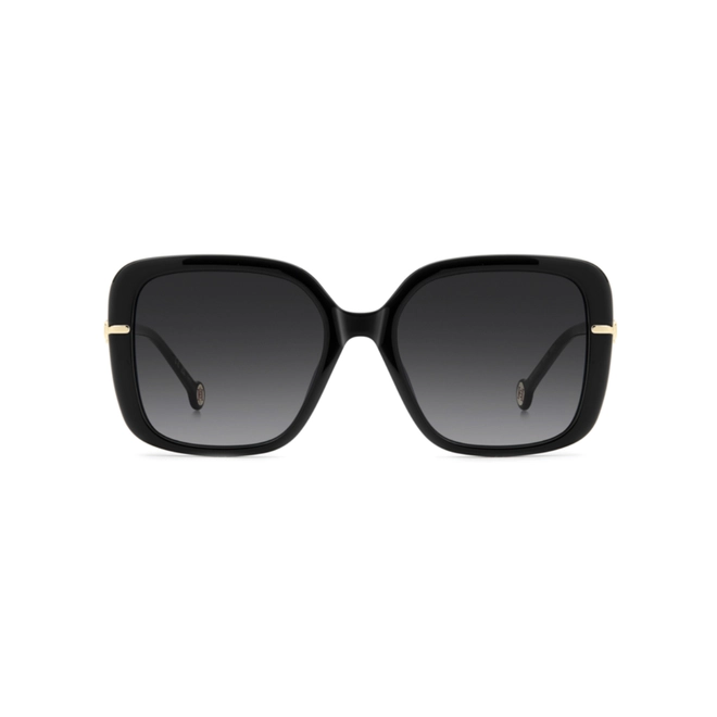Óculos de Sol Carolina Herrera HER 0380/G/S 807 559O S Acetato Preto com lentes na cor Cinza Degradê 2