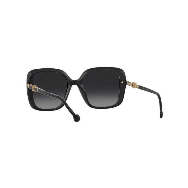 Óculos de Sol Carolina Herrera HER 0380/G/S 807 559O S Acetato Preto com lentes na cor Cinza Degradê 5