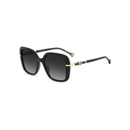 Óculos de Sol Carolina Herrera HER 0380/G/S 807 559O S Acetato Preto com lentes na cor Cinza Degradê