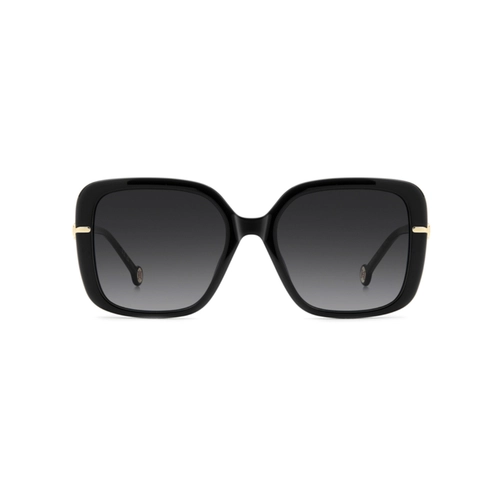 Óculos de Sol Carolina Herrera HER 0380/G/S 807 559O S Acetato Preto com lentes na cor Cinza Degradê