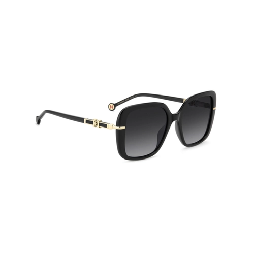 Óculos de Sol Carolina Herrera HER 0380/G/S 807 559O S Acetato Preto com lentes na cor Cinza Degradê