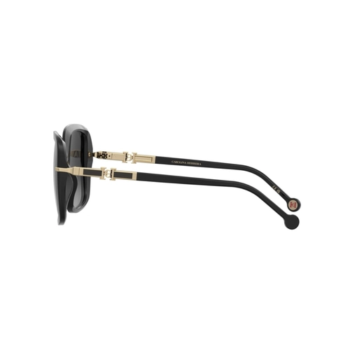 Óculos de Sol Carolina Herrera HER 0380/G/S 807 559O S Acetato Preto com lentes na cor Cinza Degradê