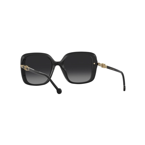Óculos de Sol Carolina Herrera HER 0380/G/S 807 559O S Acetato Preto com lentes na cor Cinza Degradê