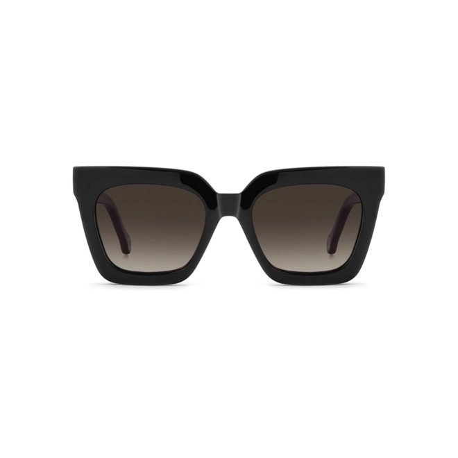 Óculos de Grau Carolina Herrera HER 0376/C 086 5219 S Acetato Marrom Mesclado com Clip-On na cor Marrom Polarizado 2