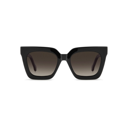 Óculos de Grau Carolina Herrera HER 0376/C 086 5219 S Acetato Marrom Mesclado com Clip-On na cor Marrom Polarizado