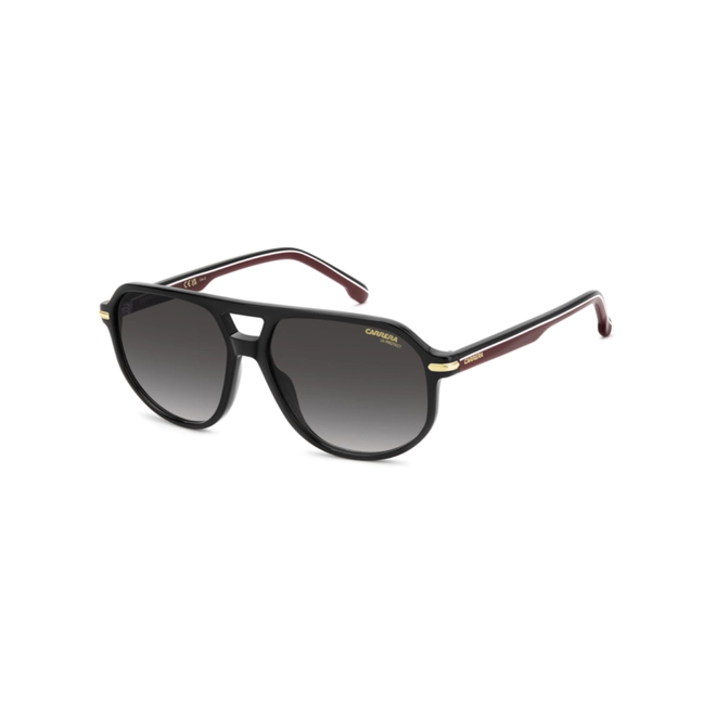 Óculos de Sol CARRERA 375 OIT 589O S Acetato Preto com lentes na cor Cinza Degradê 1