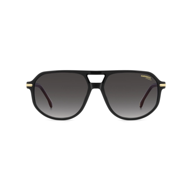 Óculos de Sol CARRERA 375 OIT 589O S Acetato Preto com lentes na cor Cinza Degradê 2