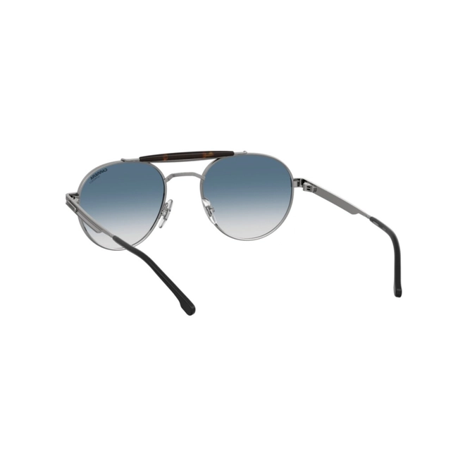 Óculos de Sol CARRERA 381/S 31Z 5208 S Metal Prata com lentes na cor Azul Degradê 5