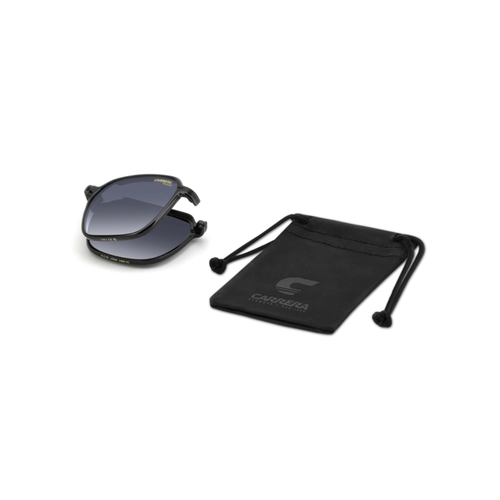 Óculos de Grau Carrera CA 388/C 2M2 5319 S Metal Preto com Clip-On na cor Azul Polarizado