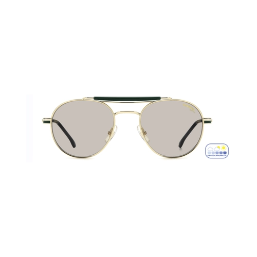 Óculos de Sol CARRERA 381/S PEF 527O S Metal Dourado com lentes na cor Cinza Polarizado