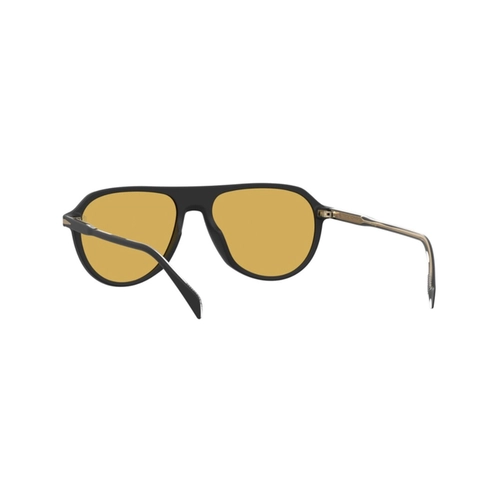 Óculos de Sol David Beckham DB 1200/S 003 55HO S Acetato Preto Fosco com lentes na cor Amarelo