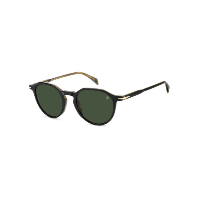 Óculos de Sol David Beckham DB 1217/S PPO 50O7 S Acetato Preto com lentes na cor Verde 1