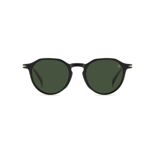 Óculos de Sol David Beckham DB 1217/S PPO 50O7 S Acetato Preto com lentes na cor Verde 2