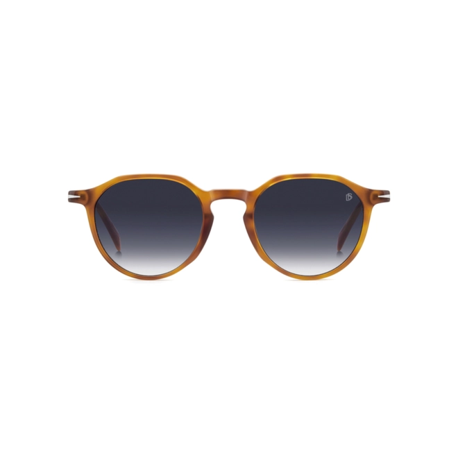 Óculos de Sol David Beckham DB 1217/S WR9 5008 S Acetato Marrom Mesclado com lentes na cor Azul Degradê 2