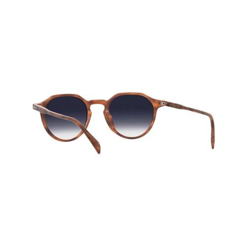 Óculos de Sol David Beckham DB 1217/S WR9 5008 S Acetato Marrom Mesclado com lentes na cor Azul Degradê