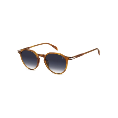 Óculos de Sol David Beckham DB 1217/S WR9 5008 S Acetato Marrom Mesclado com lentes na cor Azul Degradê