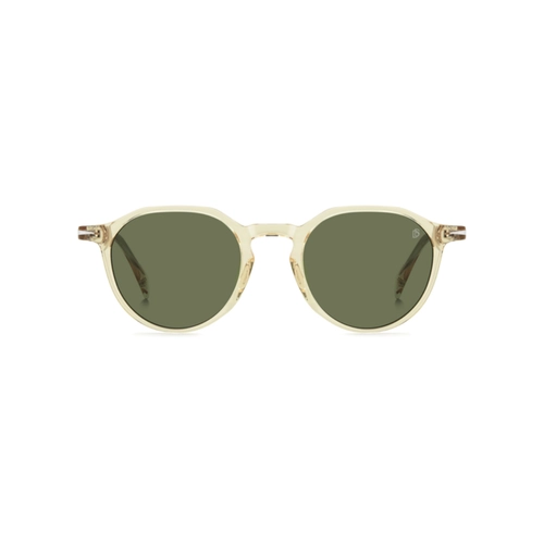 Óculos de Sol David Beckham DB 1217/S 40G 50QT S Acetato Amarelo Transparente com lentes na cor Verde