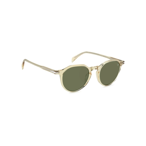 Óculos de Sol David Beckham DB 1217/S 40G 50QT S Acetato Amarelo Transparente com lentes na cor Verde