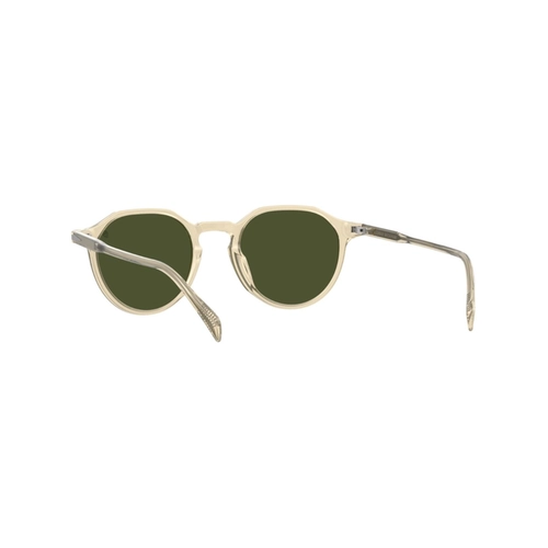 Óculos de Sol David Beckham DB 1217/S 40G 50QT S Acetato Amarelo Transparente com lentes na cor Verde