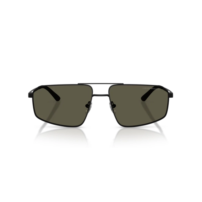 Óculos de Sol Emporio Armani 0EA2173 30018759 Metal Preto Fosco com lentes na cor Cinza Escuro 2