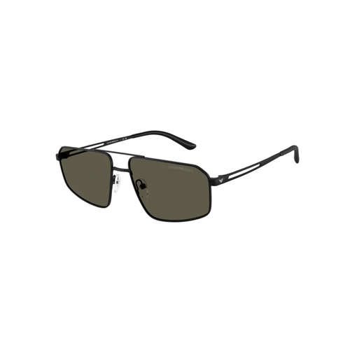 Óculos de Sol Emporio Armani 0EA2173 30018759 Metal Preto Fosco com lentes na cor Cinza Escuro