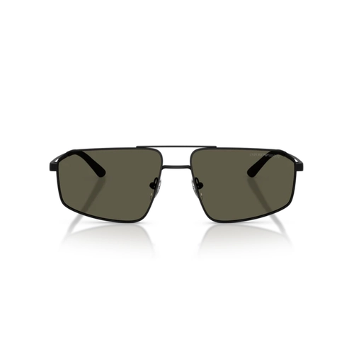 Óculos de Sol Emporio Armani 0EA2173 30018759 Metal Preto Fosco com lentes na cor Cinza Escuro