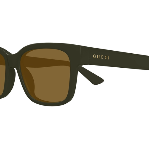 Óculos de Sol Gucci GG1716S-004 54 Acetato Verde com lentes na cor Marrom