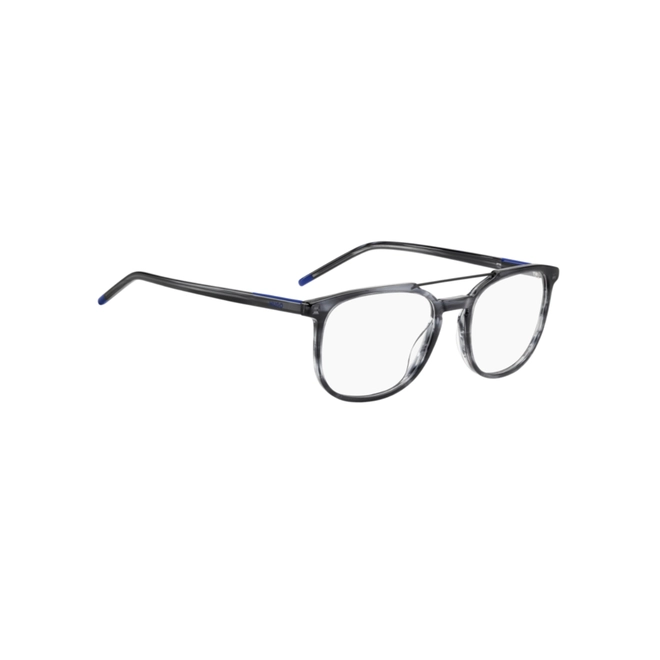 Óculos de Grau Hugo Boss HG 1401 2W8 5419 R Acetato Cinza Mesclado 3