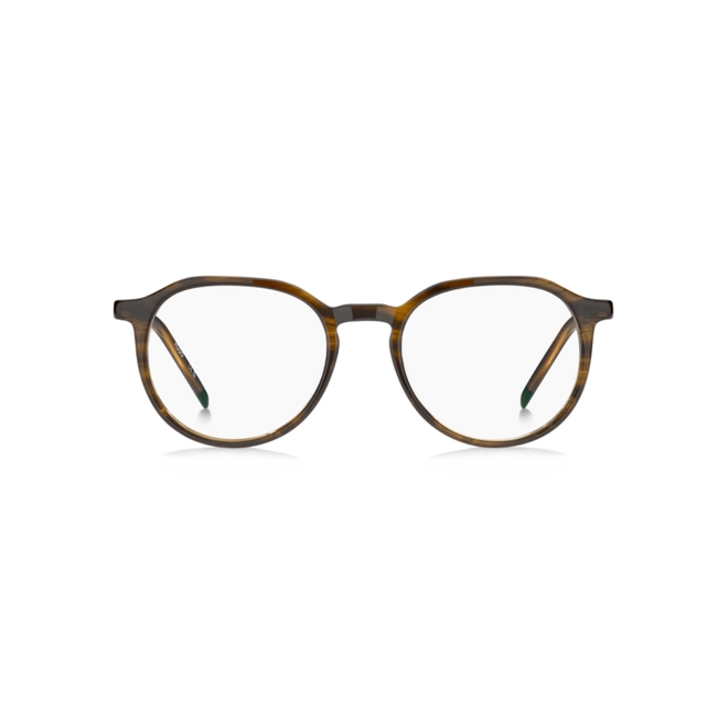 Óculos de Grau Hugo Boss HG 1403 EX4 5020 R Acetato Marrom Mesclado 2